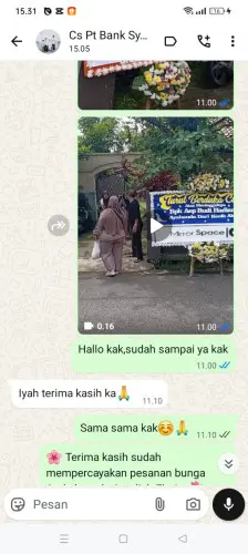 Testimonial Papan Bunga cigondang